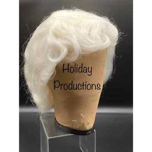 Dlx Theatrical Quality 100% YAK Santa Claus Wig Mrs New Extra Full Real Hair - Picture 1 of 8