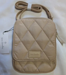 Vera Bradley Ultralight RFID Mini Hipster Crossbody, Caramel Cream, New with Tag - Picture 1 of 7