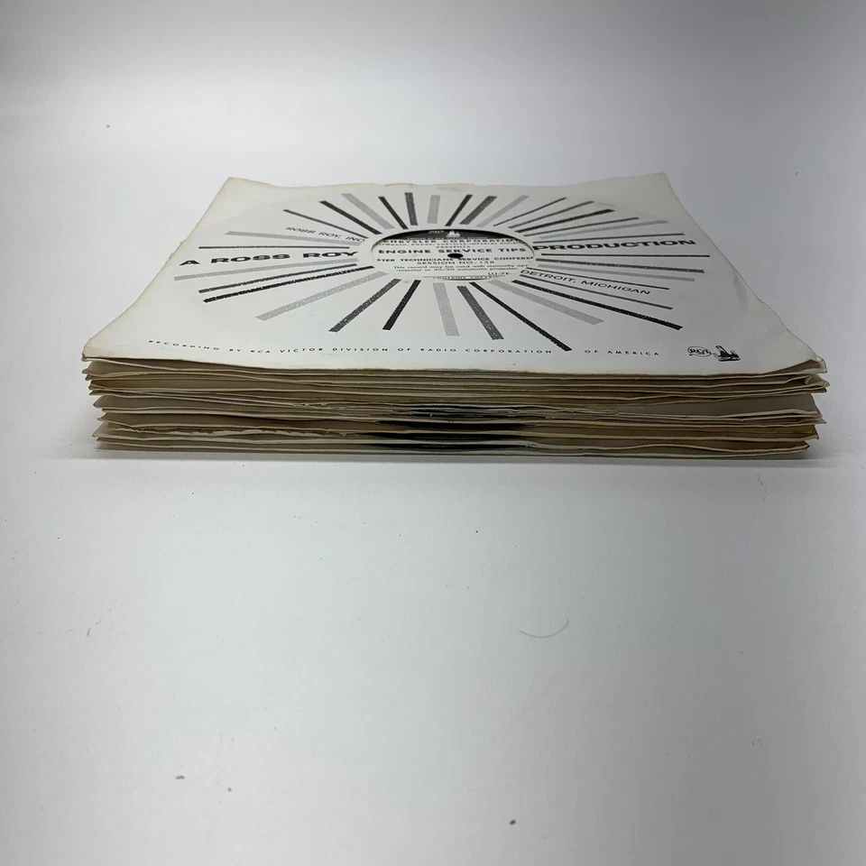 Lot of 16 10"LP Chrysler Corp.  ROSS ROY RCA Training Material Foto 1 de 4