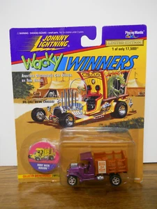 Johnny Lightning Wacky Winners Series No. 1 Root Beer Wagon Purple Die Cast Car - Picture 1 of 5