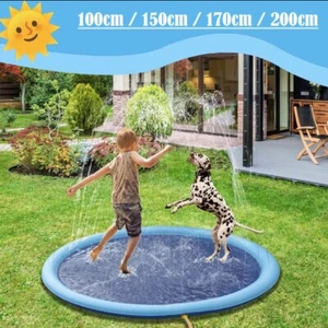 200cm Sprinkler Play Mat Inflatable Water Spray Toy Dog Pool Beach Splash Pad - Picture 1 of 10