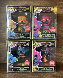 Lote exclusivo de 4 Killer Klowns From Outer Space Blacklight Funko Pop GameStop - Imagen 1 de 10