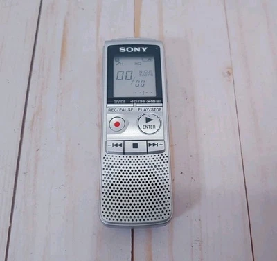 SONY IC Recorder ICD-BX800 Silver Handheld Digital Voice Recorder Tested - Image 1 of 4