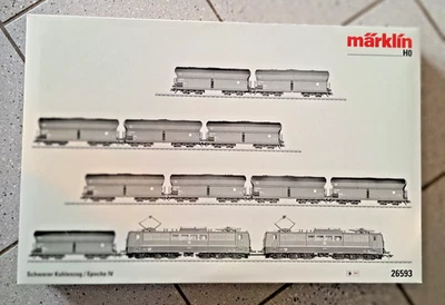 Märklin Schwerer Kohlenzug Epoche IV H0 26593, Transport, 2 E-Loks - Bild 1 von 4