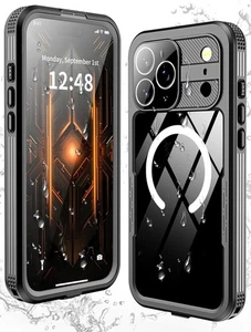 Funda GOLDJU Magnética para iPhone 17 Pro Max-Impermeable, Pantalla Incorporada y Cámara - Imagen 1 de 7