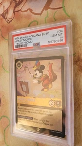 2023 Lorcana Mickey Mouse Leader Of The Band - league Promo PSA 10 - Picture 1 of 2