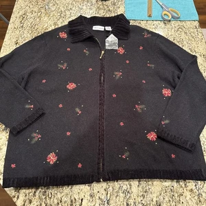 Maglione donna Poinsetta 1X Croft & Barrow - Foto 1 di 4