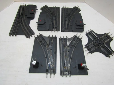 VINTAGE MARX RAILROAD TRAIN TRACK 3-RAIL O SCALE ACCESSORIES SWITCHES CROSSING - Image 1 of 4