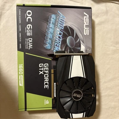 Asus GeForce GTX 1660 Super OC 6GB Phoenix Graphics Card PH-GTX1660S-O6G Used - Image 1 of 4