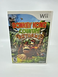 Donkey Kong Country Returns Nintendo Wii Video Game with Manual - Tested Working - Picture 1 of 3