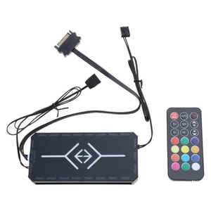4PIN PWM RGB Case Fan Hub Controller Power Adapter for ARGB PWM Fan - Afbeelding 1 van 8