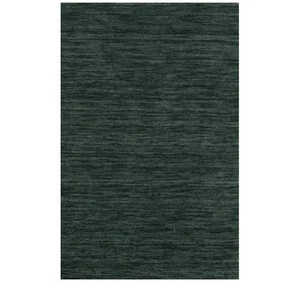 2X3 Dark Green Solid Gabbeh Modern Area Rug - Picture 1 of 10