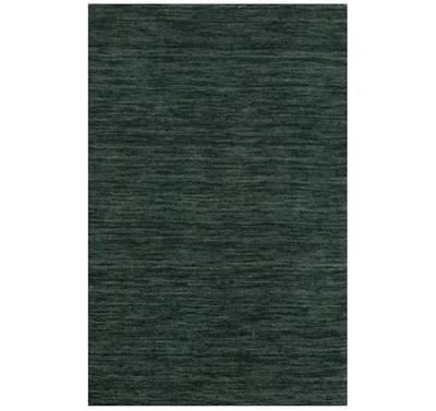 2X3 Dark Green Solid Gabbeh Modern Area Rug - Image 1 of 4