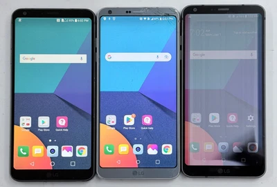 LOT OF 3 x UNLOCKED T-Mobile / US Cellular LG G6 32GB H872 / US997 Smart Phones - Image 1 of 4