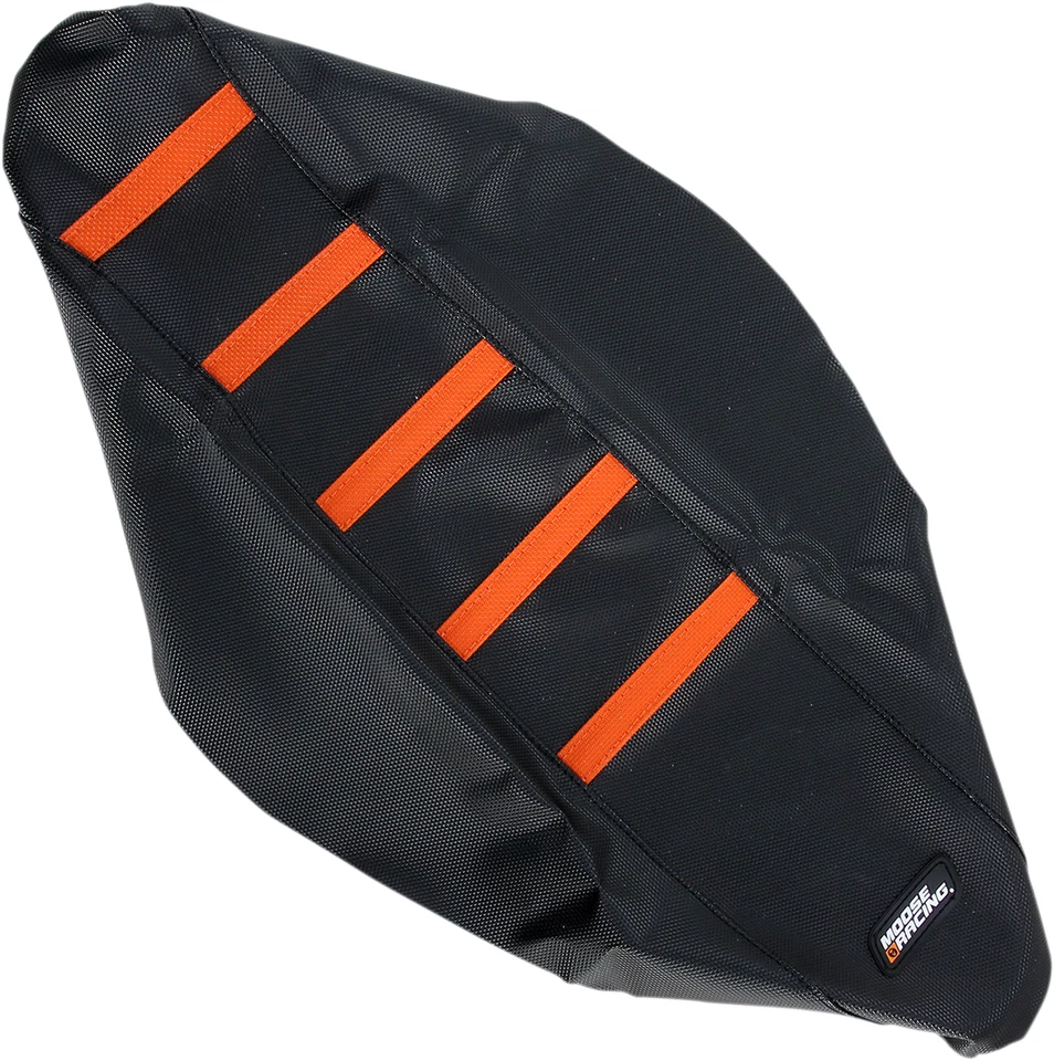 MOOSE OFFROAD - KTM15011-336RT Cubierta de asiento acanalada Cubierta negra/costillas naranjas KTM 250 Foto 1 de 1