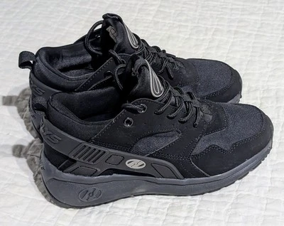 Heelys YOUTH Size 2 Shoes Solid Black FORCE 770837 GREAT CONDITION!! No Plugs - Image 1 of 4