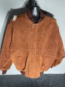 GV Faux Suede Hand Made in Italy Herren Lederjacke mit Reißverschluss vorne Größe - Bild 1 von 7