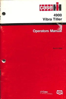 Case 4900 Vibra Tiller Operators Manual Burl 9-12580 Vintage - Image 1 of 2