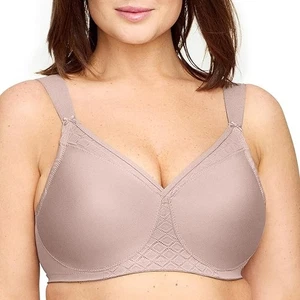 Glamorise Magiclift Camiseta Sin Costuras Camiseta Sin Alambres Sujetador Taupe 38F - Imagen 1 de 4