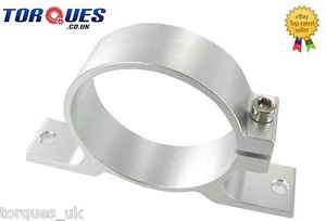 Filtro bomba de combustible de aluminio para billete plateado abrazadera base se adapta a Bosch 044 - Imagen 1 de 3