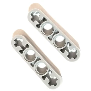 LEGO Beam 4x0.5 Thin with Axle Holes Light Bluish Gray 32449 / 63782 LOT OF 2 - Picture 1 of 1