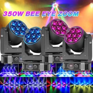 350W RGBW Bee Eye LED Wash Zoom Moving Head Beam Light DJ Party Stage Light DMX - Picture 1 of 23
