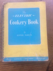 Vintage Cookery Book Recipes The Electric Cookery Book Ester Purvis Spiral bound - Picture 1 of 1