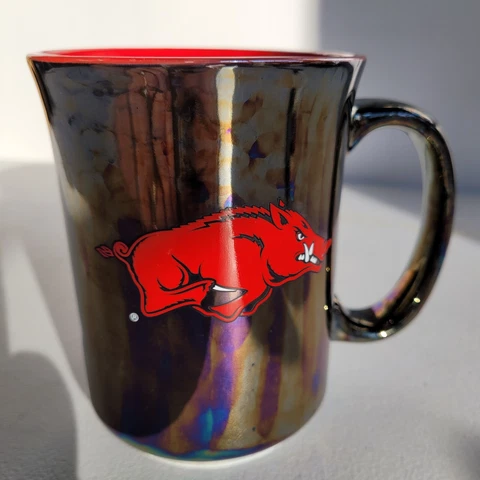Arkansas Razorbacks 16oz Black Red Coffee Cup Mug Cover