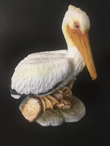 Vintage Lefton WHITE PELICAN Porcelain 6" Figurine KW910 Hand-painted 1979 Japan - Picture 1 of 18