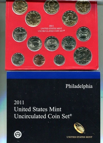 2011 UNITED STATES P AND D 28 COIN GOVERNMENT ORIGINAL MINT SET CHOICE BU Cover