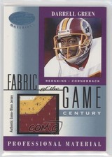 2001 Leaf Certified Materials Fabric of the Game Century /21 Darrell Green HOF