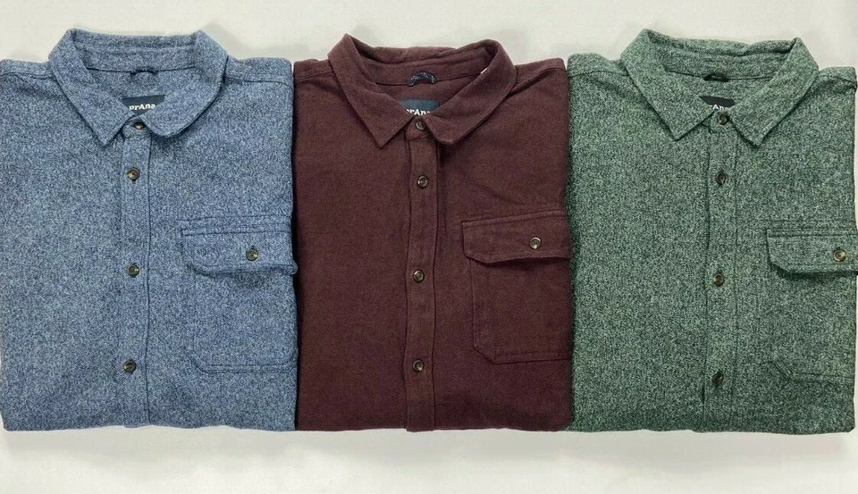 NEW Men's Prana Tannler Flannel Button-Front Long Sleeve Shirt - Image 1 of 1