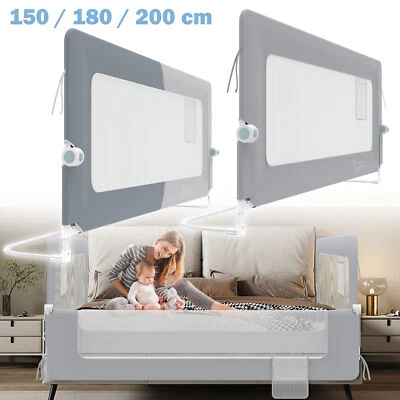 Foldable Bed Rail 150/180/200cm Fall Protection for Baby and Cot Rail - Image 1 of 4