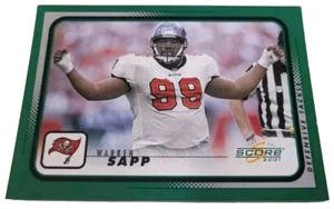 2001 Score #200 Warren Sapp Tampa Bay Buccaneers NFL Football Card (D1 - Picture 1 of 2