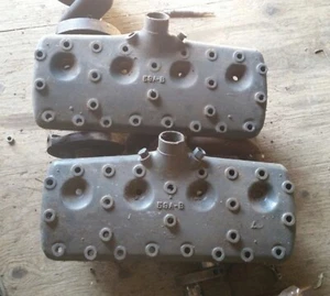 1939-48 Ford Flathead OEM Cylinder Heads 59a-b 24 Stud Head Rat Rod - Picture 1 of 3
