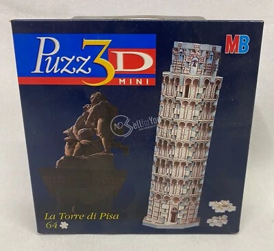 Mini puzzle 3D Torre di Pisa 64 pezzi MB 25,5x9,5x9,6 cm collezione hobby giochi - Immagine 1 di 3