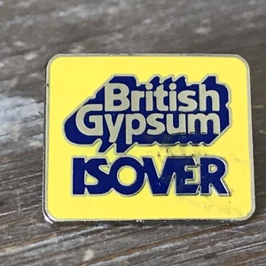 Britischer Gips Isover Revers Hut Jacke Pin. ~A1~ - Bild 1 von 4