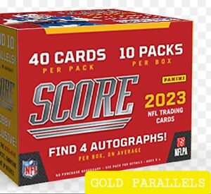 🟡🟡 2023 Score Football Cards 🟡 GOLD PARALLELS 🟡 Pick Your Own #1-400 🟡🟡