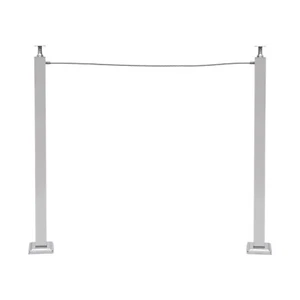 Cable Railing Post Deck Railing 35.4" Silver Post W/ Holes Stainless Steel us - Picture 1 of 14