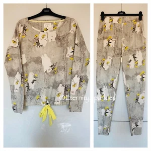 NEXT LADIES CUTE GREY BEAR DESIGN FULL LENGTH COTTON PYJAMAS SMALL, MED, LARGE - Picture 1 of 3