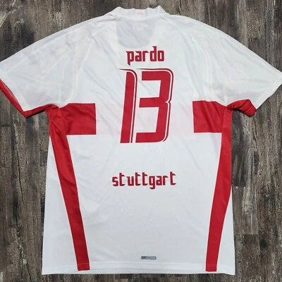 2008 Puma Stuttgart Home Soccer Jersey Pavel Pardo Men XL Mexico Bundesliga - Image 1 of 4