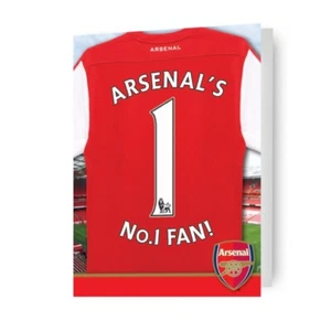 Tarjeta de Cumpleaños Arsenal FC Arsenal Nº1 Fan Gunners Producto Oficial - Imagen 1 de 6