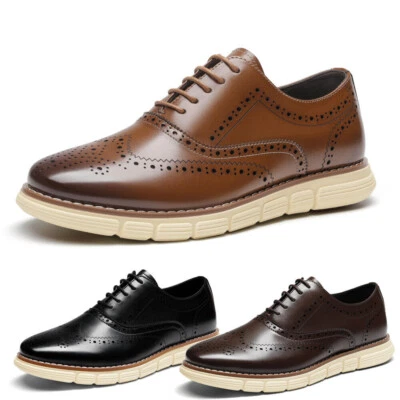 Hombres Zapatos de Vestir Zapatos Informales Punta Redonda Oxford Formales Zapatos de Vestir Talla Foto 1 de 4