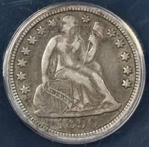 1850-O 10c Seated Liberty Dime ANACS VF 30 - Picture 1 of 5