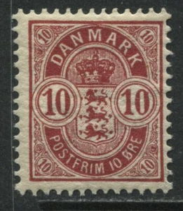 Denmark 189510 ore rose carmine mint o.g. hinged - Picture 1 of 1