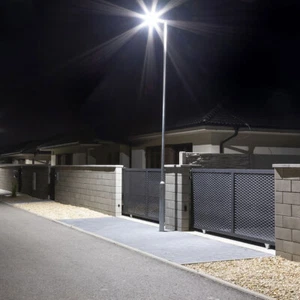Parkplatzleuchte Straßenlaterne Außenlampe LED Mastleuchte schwarz IP65 kaltweiß - Bild 1 von 9