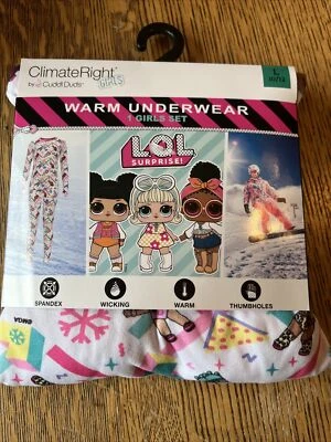LOL Surprise Climate Right Cuddl Duds 2 piezas Ropa Interior Térmica/PJ Talla L 10/12 Nuevo Foto 1 de 4