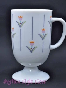 Vintage Tulip Footed Coffee Mug Cup Made in Japan - Picture 1 of 5