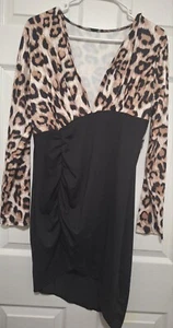 Sexy Bodycon-Nachtkleid Leoprint bequem Date - Bild 1 von 2
