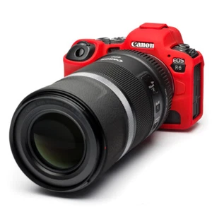 Kamera Silikon Abdeckung für Canon EOS R5/R6 rot + LCD Displayschutzfolien. - Bild 1 von 12